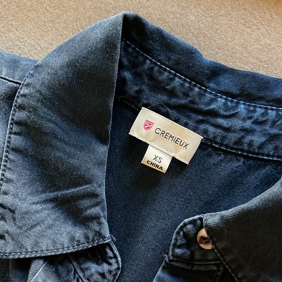 CREMIEUX Jay ShirtDress Denim Dark Indigo- Size XS - Picture 7 of 11